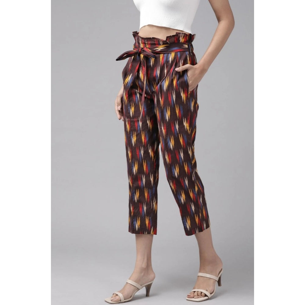 pkrkart Women's Casual Printed Cotton Trouser Pant (MultiColor)