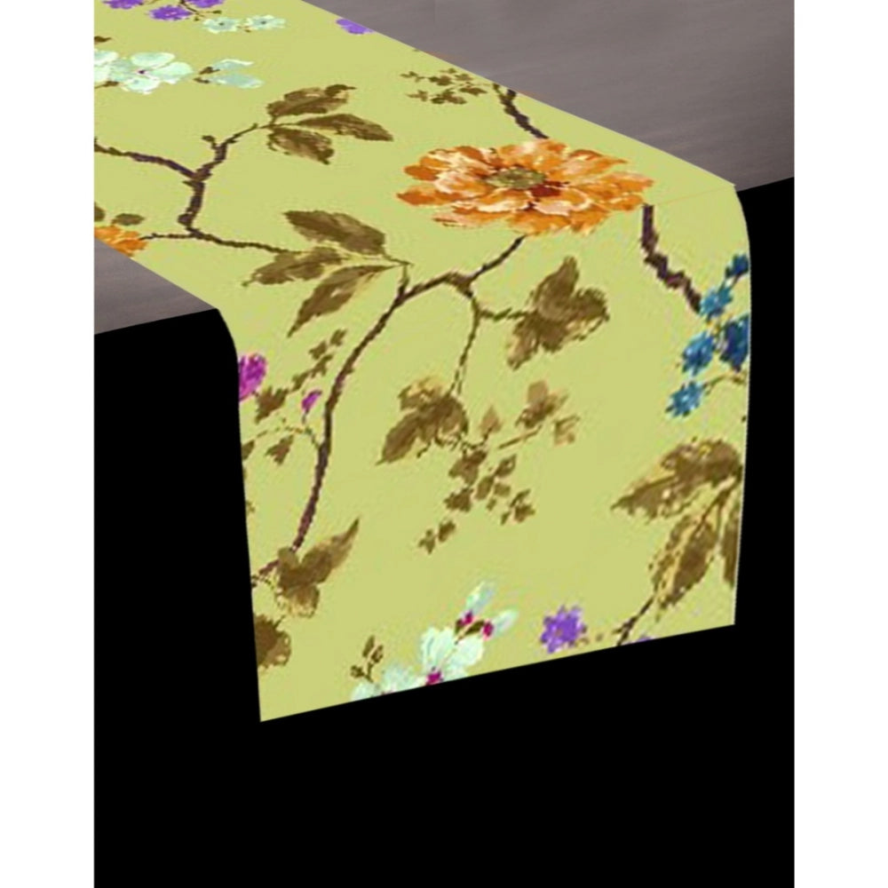 PKR Kart Printed Polyester Table Runners (Mustard)