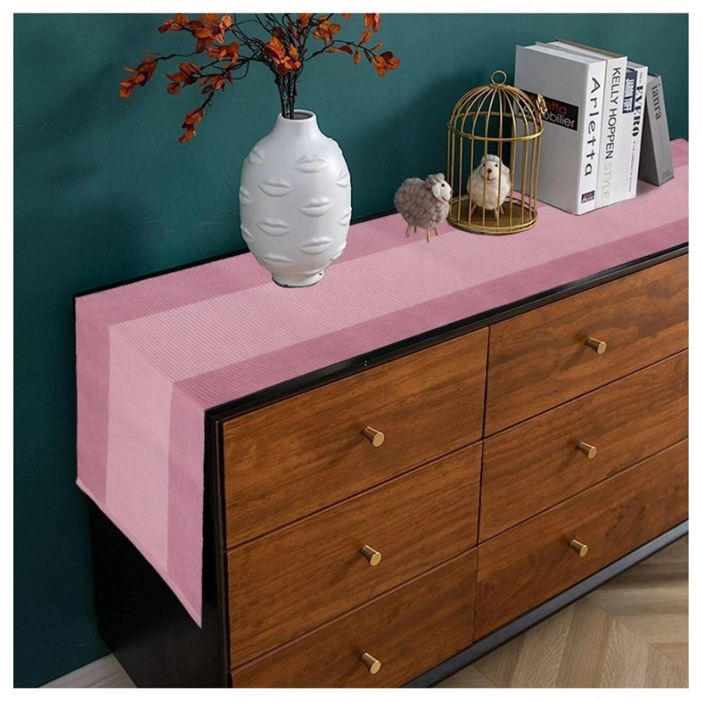 PKR Kart Striped Cotton Table Runners (Purple)