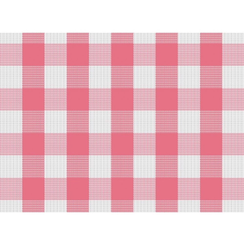 PKR Kart Checked Cotton Place Mats Sets (Pink & White)