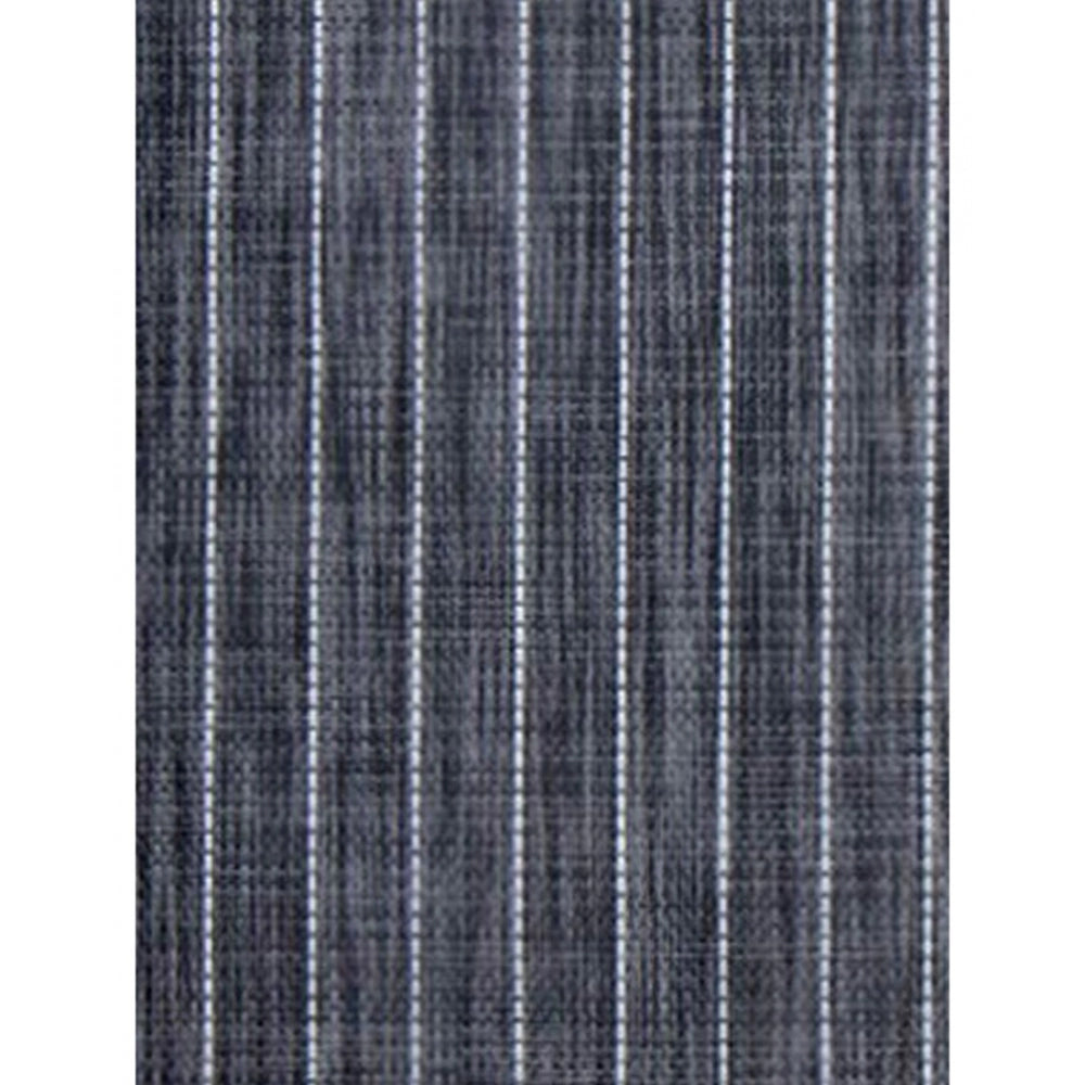 PKR Kart striped Vinyl Place Mats Sets (Black & White)