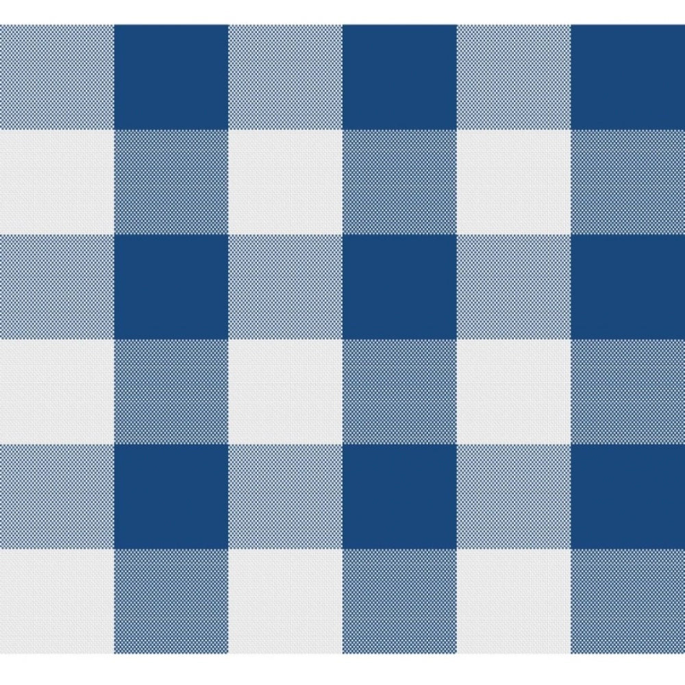 PKR Kart Checked Cotton Checks Table Cloth (Blue)