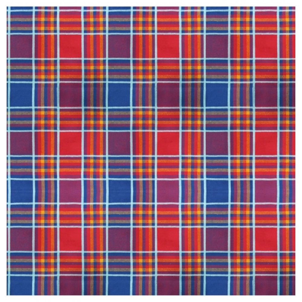 PKR Kart Checked Cotton Checks Table Cloth (Multicolor)