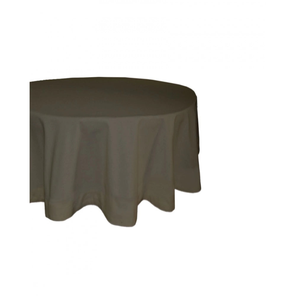 PKR Kart Solid Cotton Plain Table Cloth (Dark Grey)