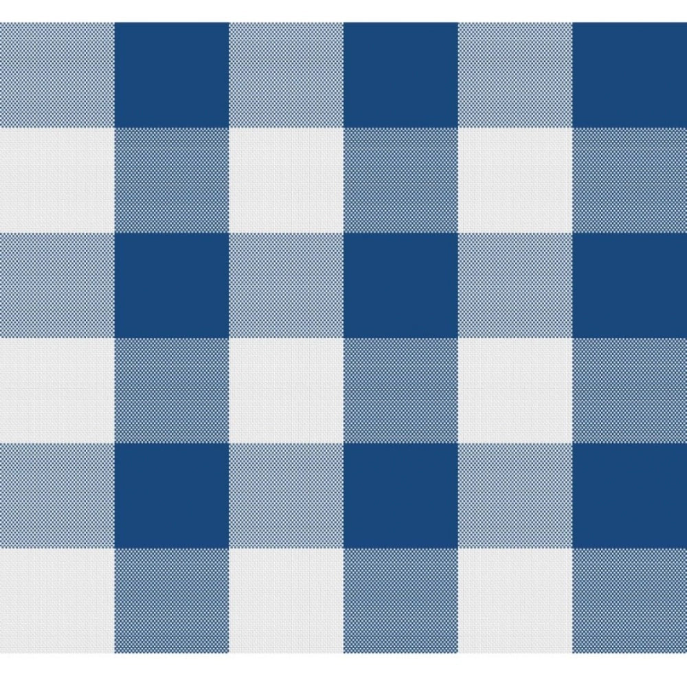 PKR Kart Checked Cotton Checks Table Cloth (Royal Blue)
