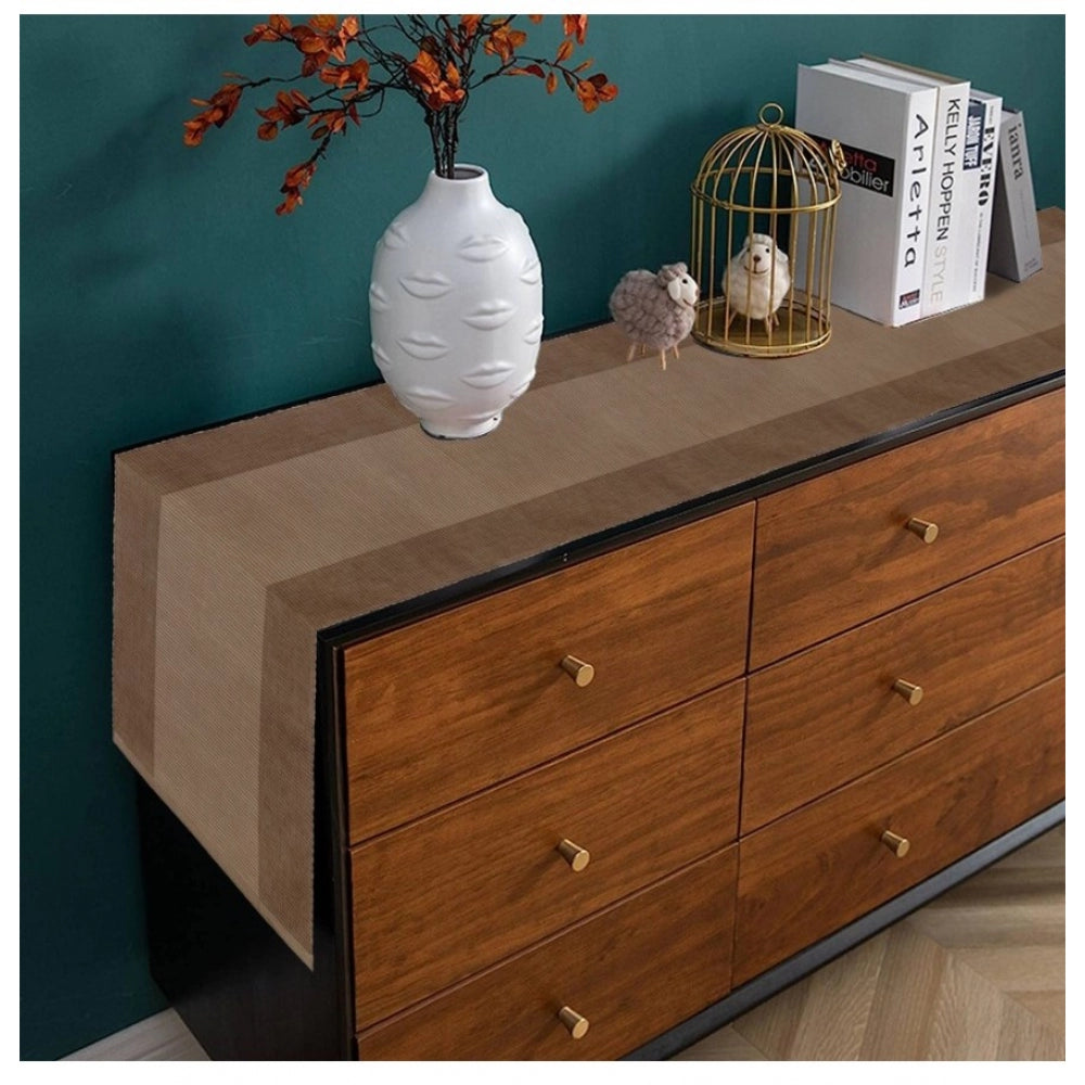 PKR Kart Striped Cotton Table Runners (Beige)