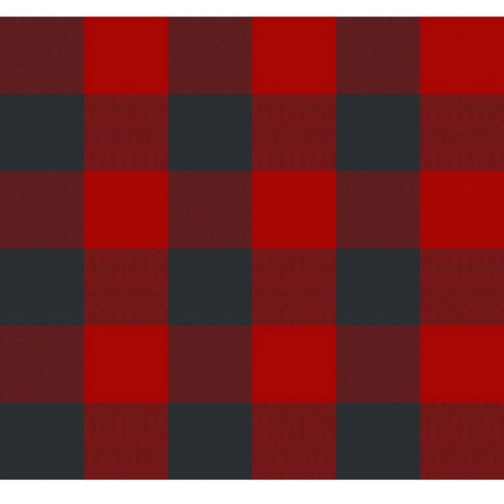 PKR Kart Checked Cotton Checks Table Cloth (Red & Black)