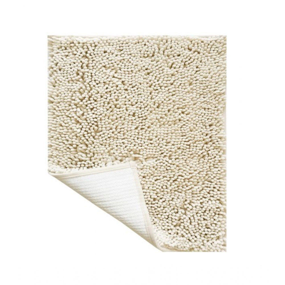 PKR Kart Polyester Knitted Bathmats Sets (Beige, Size: 20x30 In)