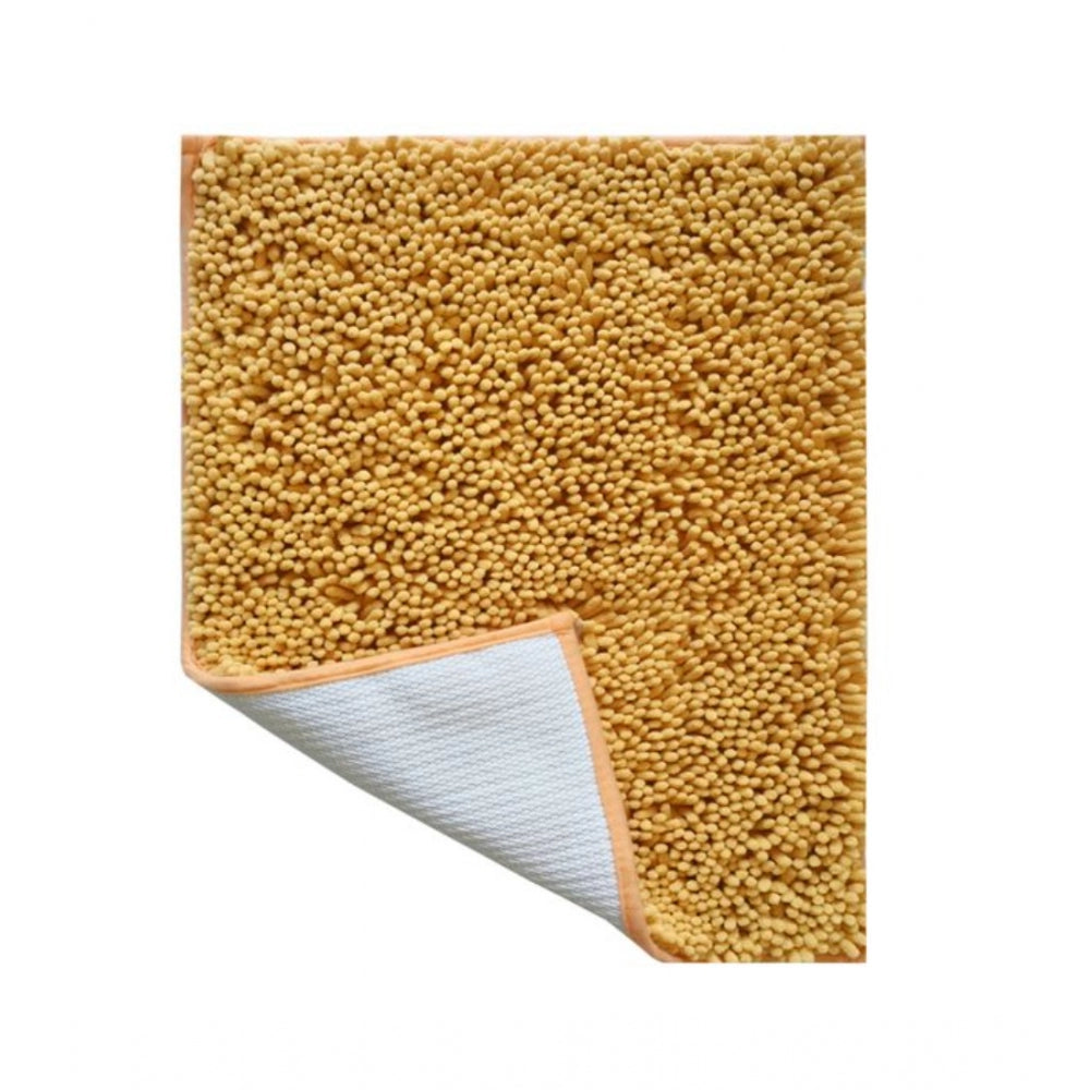 PKR Kart Polyester Knitted Bathmats Sets (Brown, Size: 20x30 In)