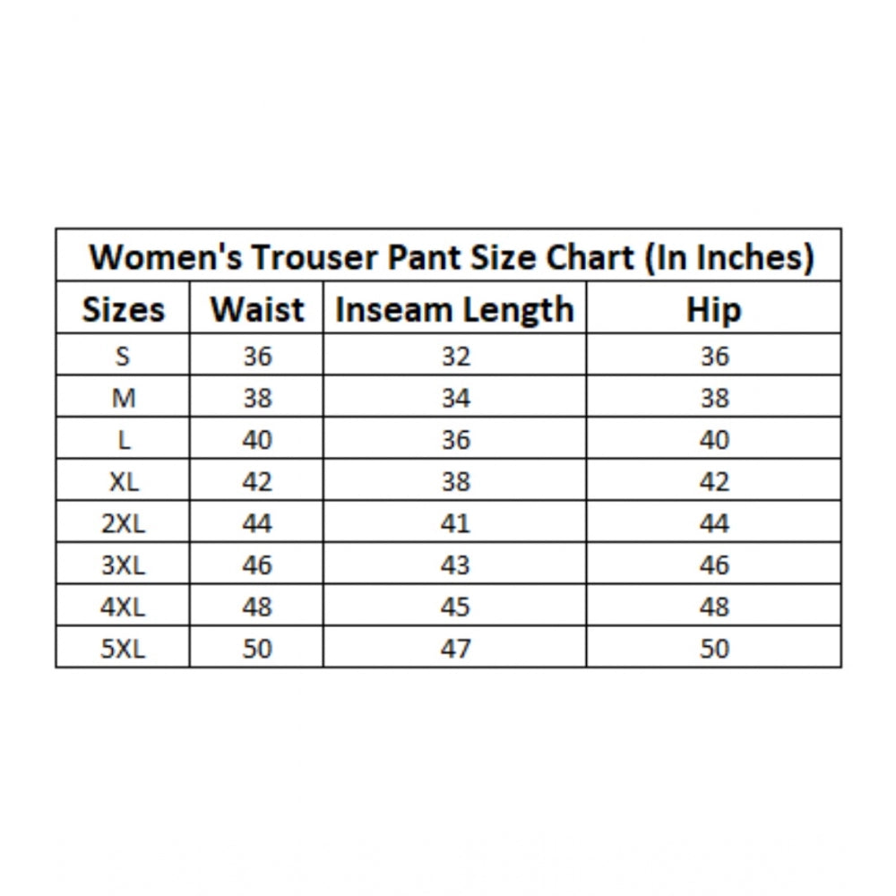 pkrkart Women's Casual Solid Lycra Trouser Pant (Black)