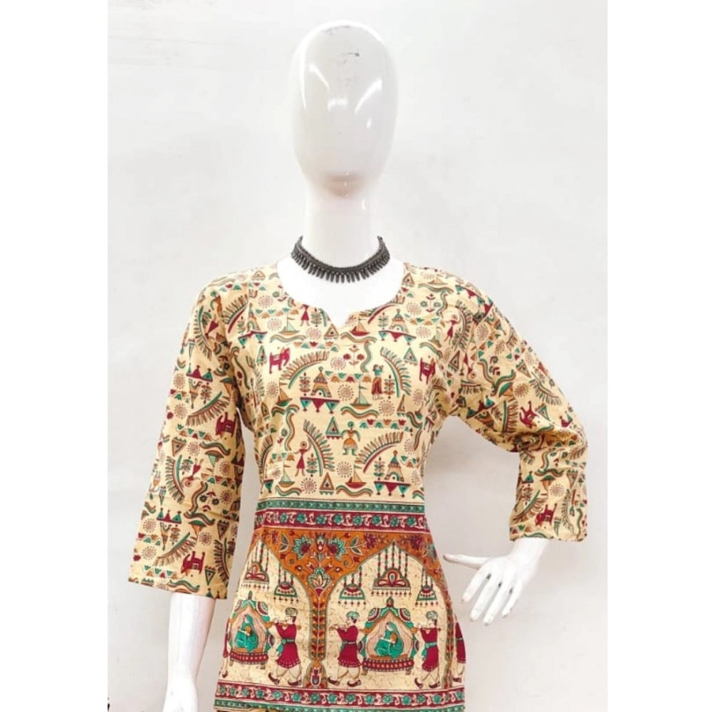 PKRKART Women's Cotton Jaipuri Printed 3-4th Sleeve Co ord Set (Multicolor)