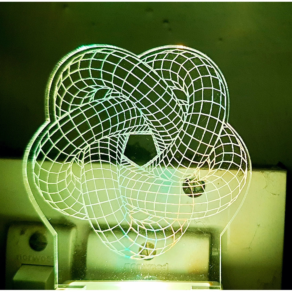 PKR Kart Laser Designer Star AC Adapter Night Lamp