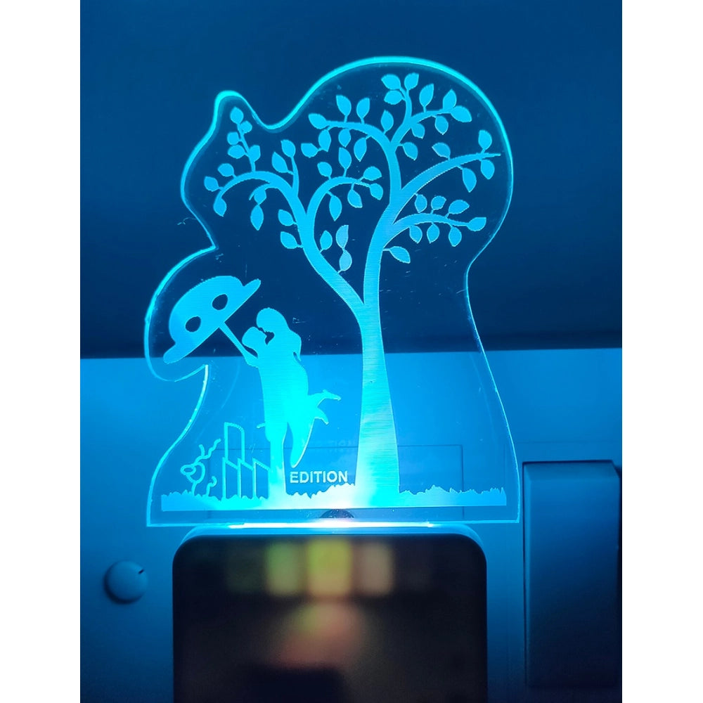 PKR Kart Romantic Couple Under Tree AC Adapter Night Lamp