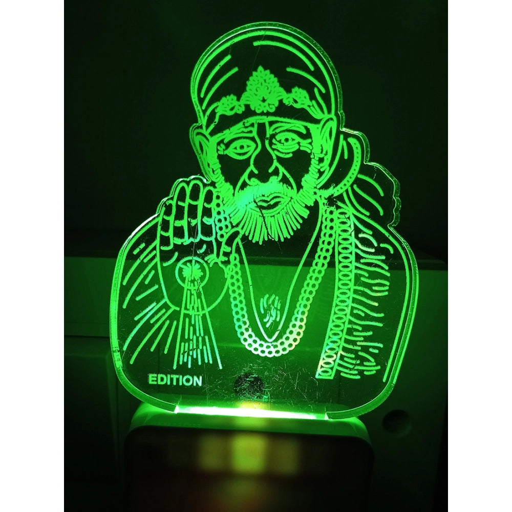 PKR Kart Shridi Sai Baba AC Adapter Night Lamp