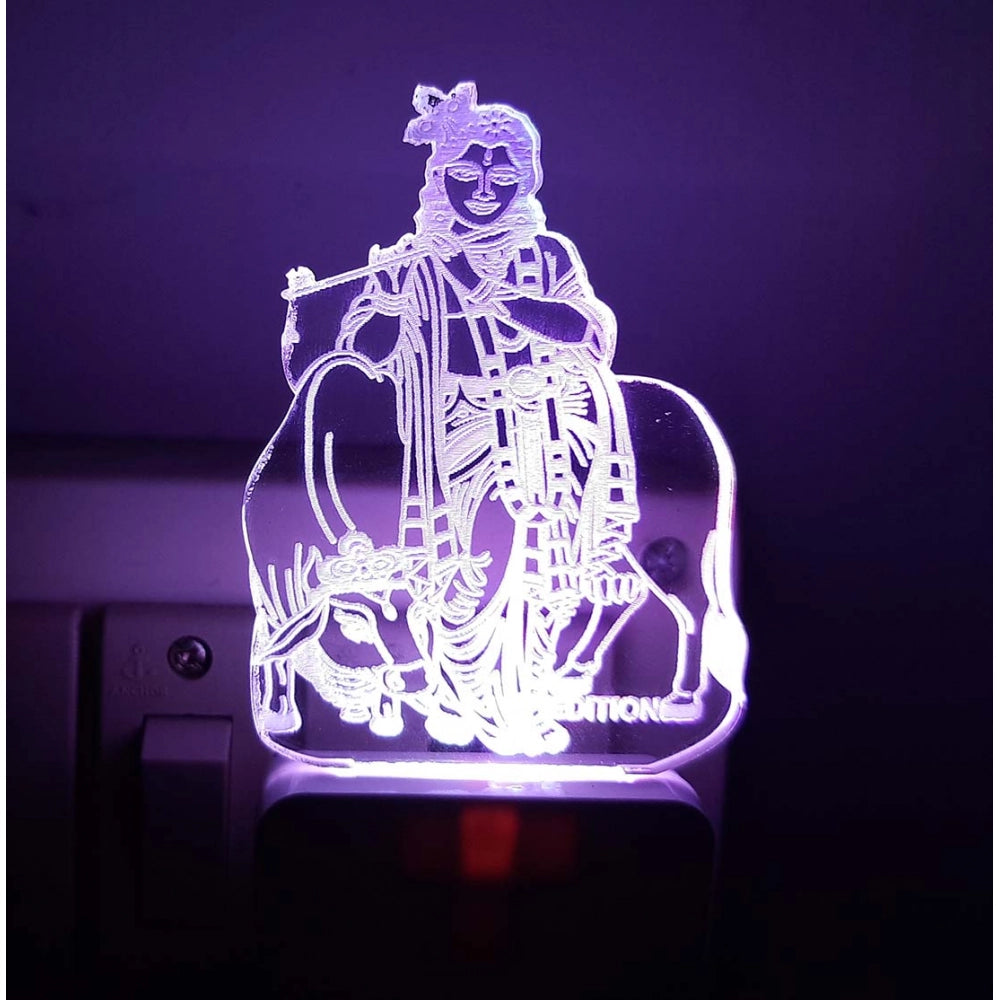 PKR Kart Shree Krishna AC Adapter Night Lamp