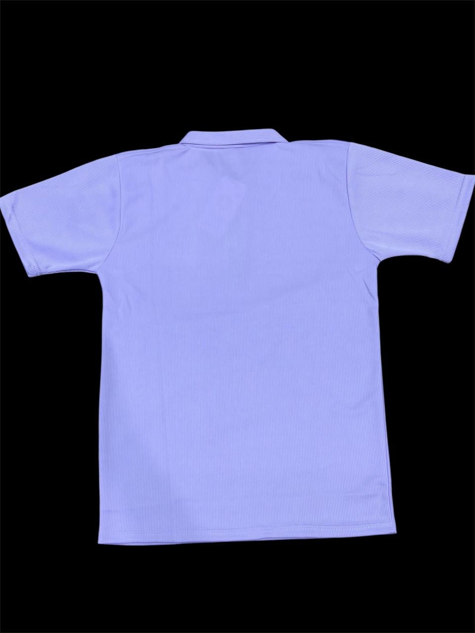 Cotton T-shirt, purple short sleeve