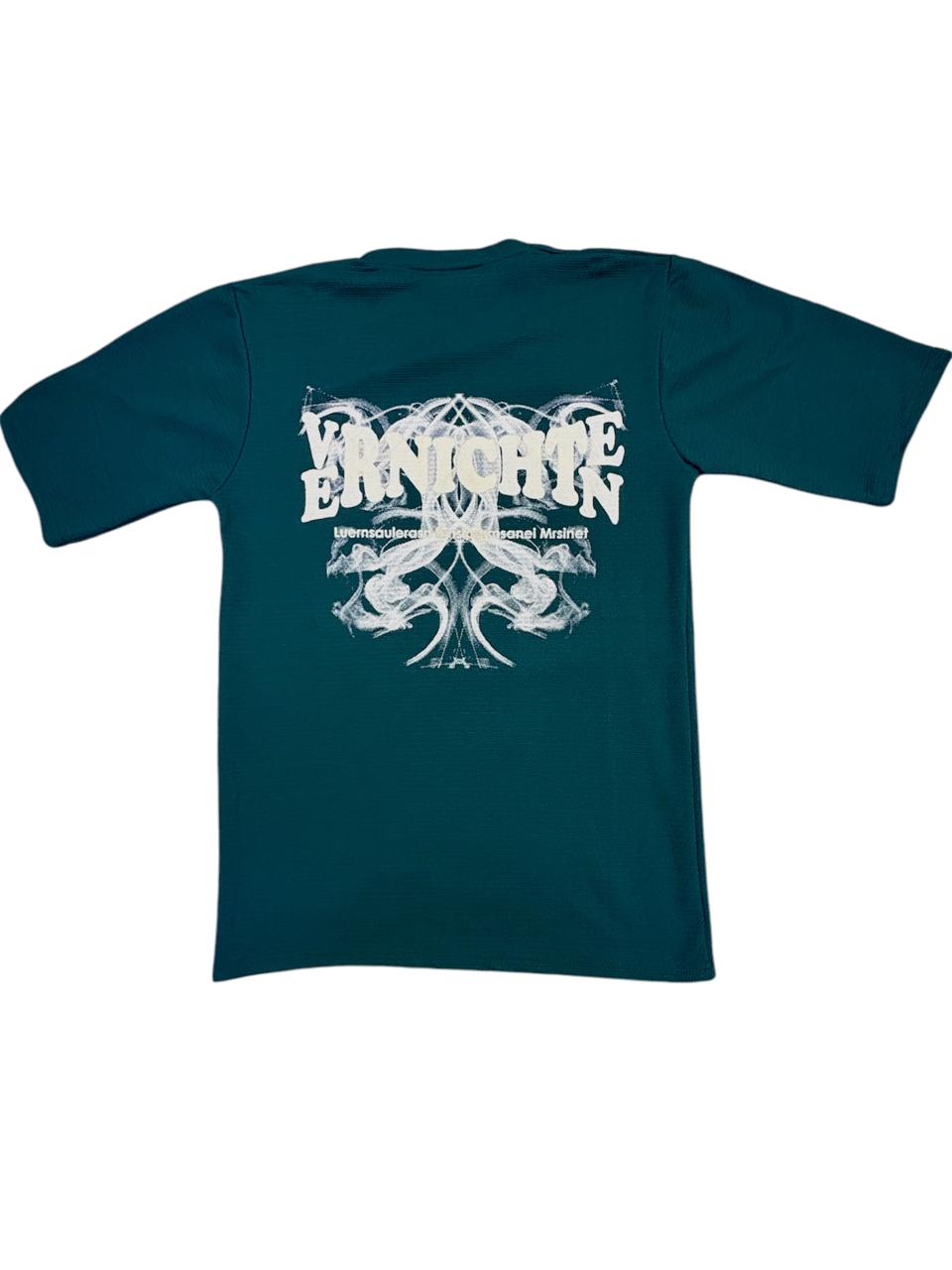 Men cotton T-shirt dark green
