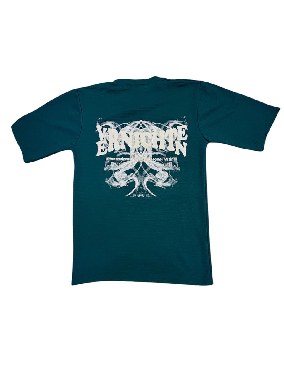 Men cotton T-shirt dark green