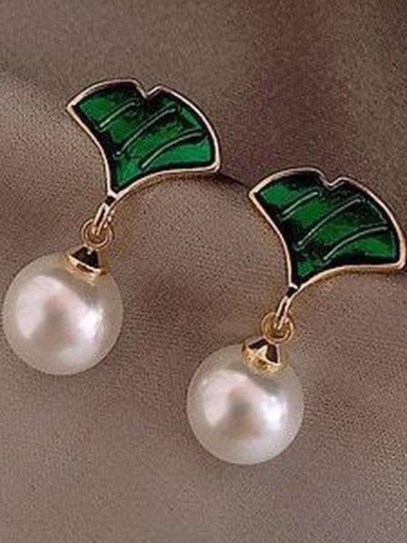 Korean Earring Pearl Alloy Stud Earring