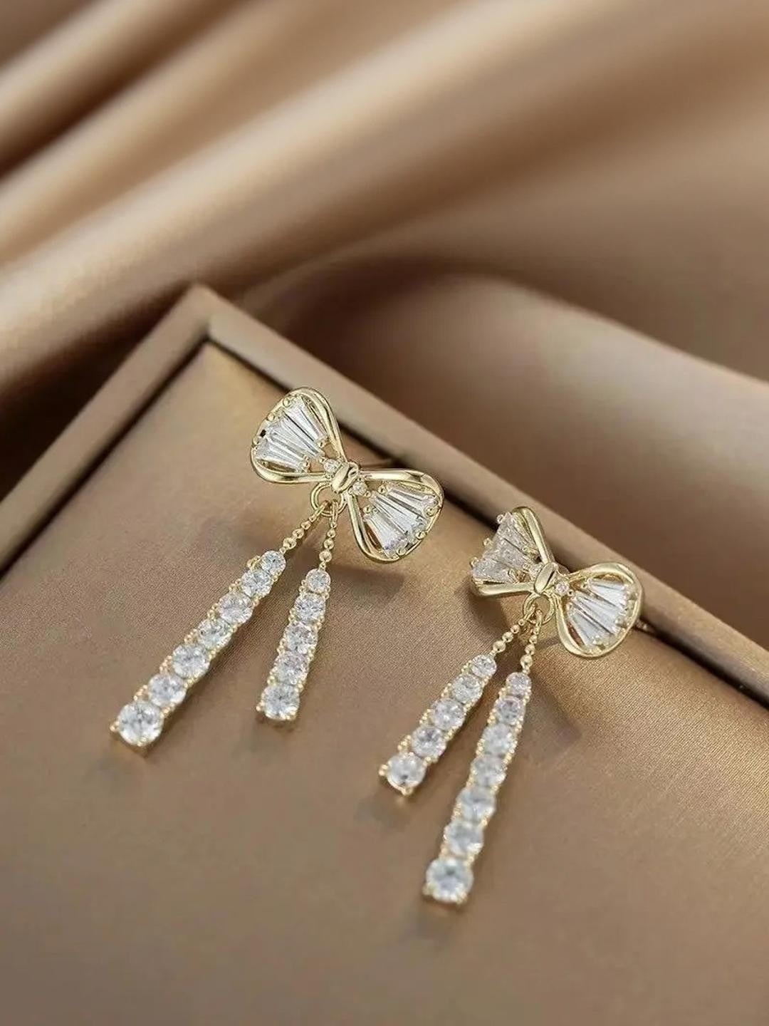 An Elegant Huggie Drop Dangle Earring Set Girls And Women