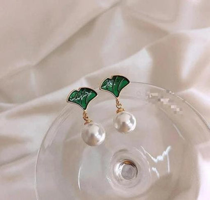 Korean Earring Pearl Alloy Stud Earring