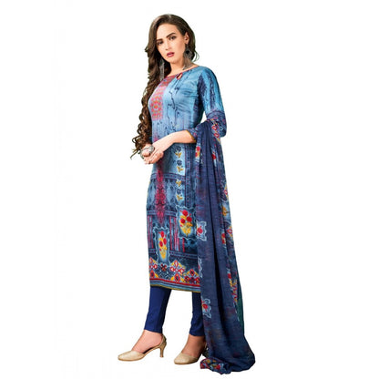 PKRKART Women's Cotton Unstitched Salwar-Suit Material With Dupatta (Multi, 2-2.5mtrs)