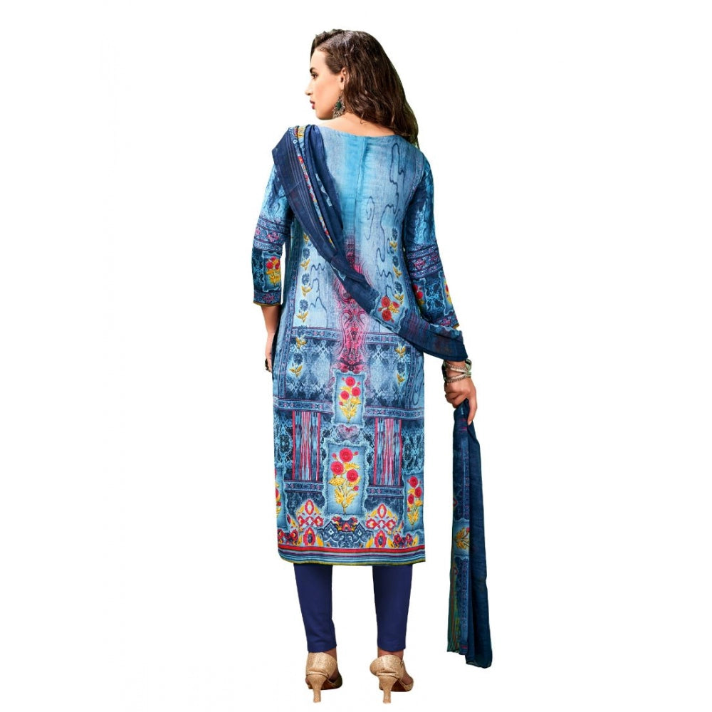 PKRKART Women's Cotton Unstitched Salwar-Suit Material With Dupatta (Multi, 2-2.5mtrs)