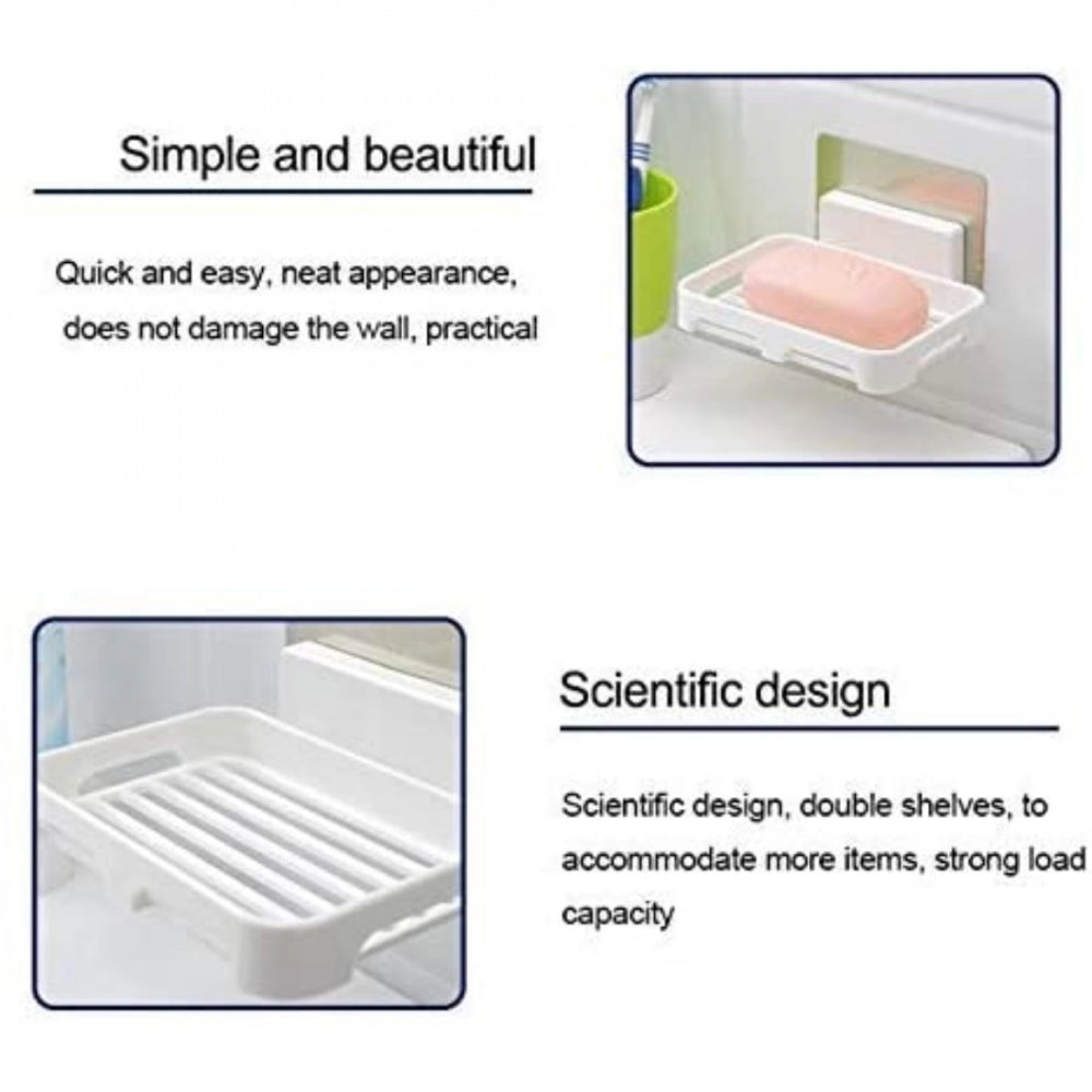 PKR Kart Pack Of_2 Soap Holder Magic Sticker (Color: Assorted)