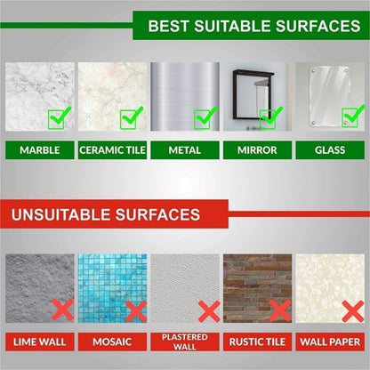 PKR Kart Pack Of_2 Soap Holder Magic Sticker (Color: Assorted)