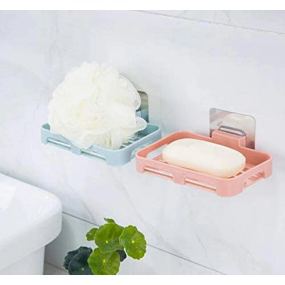 PKR Kart Pack Of_2 Soap Holder Magic Sticker (Color: Assorted)