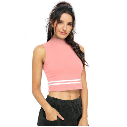 PKRKART Women's Polyester, Knitting Western Wear Tops (Peach)