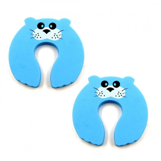 PKR Kart Pack Of 2_(2 Pieces Set)_Child Safety Protection Baby Safety Cute Animal Security Card Door Stopper (Color: Assorted)