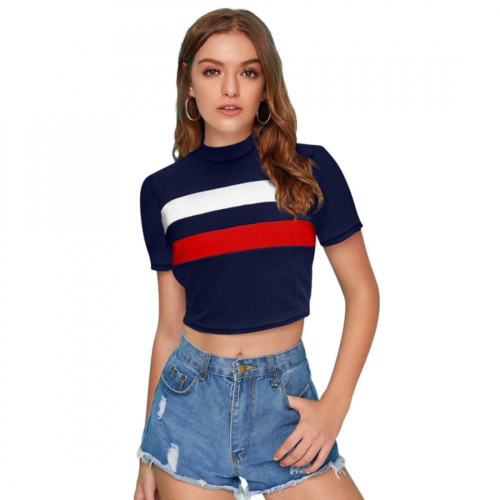 PKRKART Women's 95% Polyester 5% Spandex Western Wear Tops (Red)