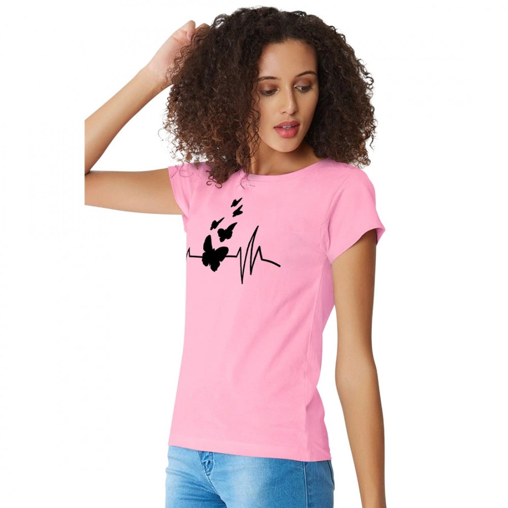 PKRKART Women's Cotton Western Wear T Shirt (Pink)