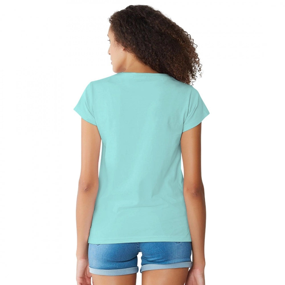 PKRKART Women's Cotton Western Wear T Shirt (C Green)