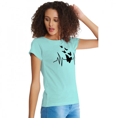 PKRKART Women's Cotton Western Wear T Shirt (C Green)
