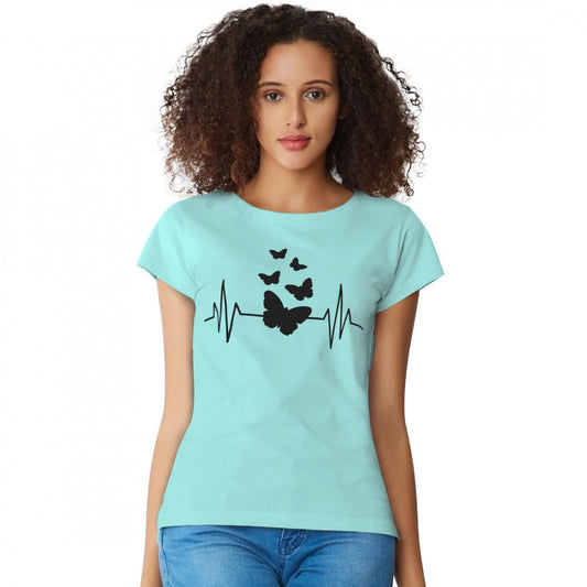PKRKART Women's Cotton Western Wear T Shirt (C Green)