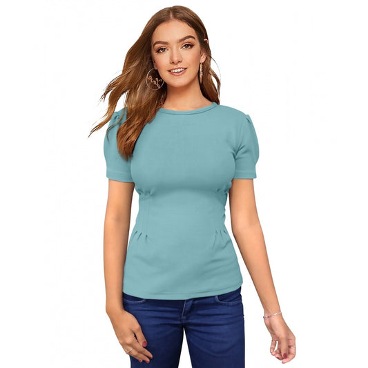 PKRKART Women's Western Wear Hosiery T Shirts (Pista)