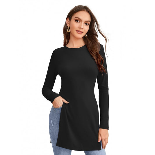 PKRKART Women's Western Wear Hosiery T Shirts (Black)