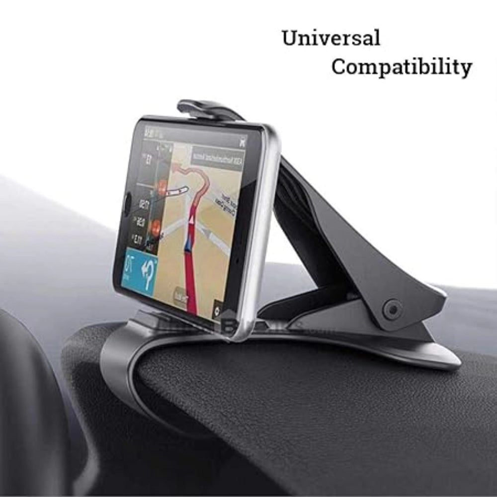 PKR Kart Stylish Car Chimti Dashboard Phone Holder Mount Mobile Clip Stand For All Smartphones (Black)
