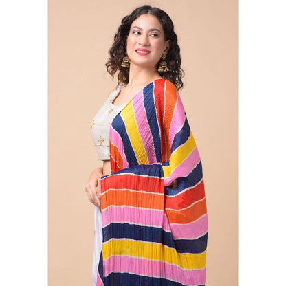 pkrkart Women's Chanderi Printed Dupatta (Multicolor, Length: 2.25 to 2.50 Mtr)