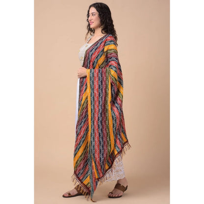 pkrkart Women's Chanderi Printed Dupatta (Multicolor, Length: 2.25 to 2.50 Mtr)