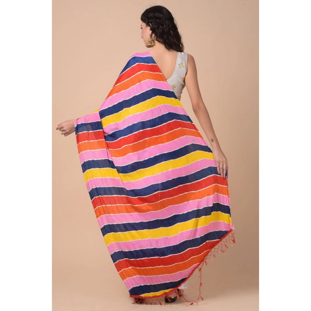 pkrkart Women's Chanderi Printed Dupatta (Multicolor, Length: 2.25 to 2.50 Mtr)