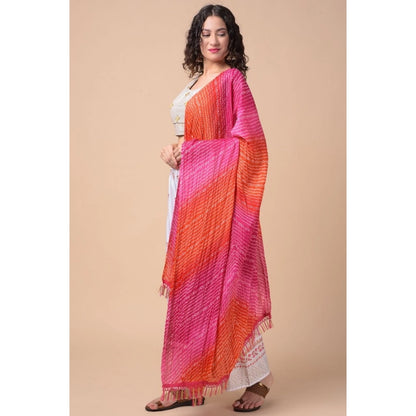 pkrkart Women's Chanderi Printed Dupatta (Multicolor, Length: 2.25 to 2.50 Mtr)