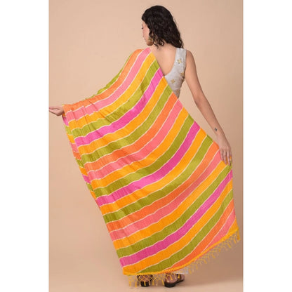 pkrkart Women's Chanderi Printed Dupatta (Multicolor, Length: 2.25 to 2.50 Mtr)