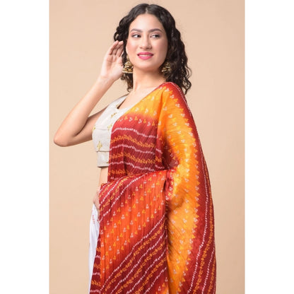 pkrkart Women's Chanderi Printed Dupatta (Multicolor, Length: 2.25 to 2.50 Mtr)