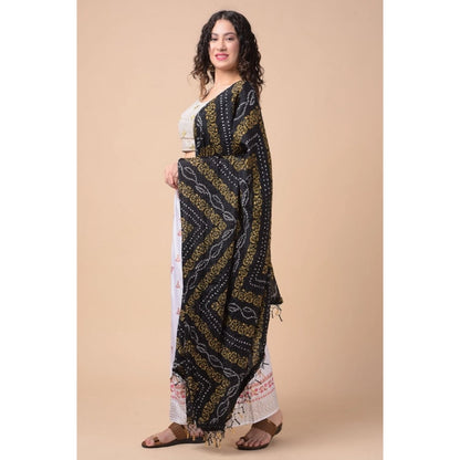 pkrkart Women's Chanderi Printed Dupatta (Multicolor, Length: 2.25 to 2.50 Mtr)