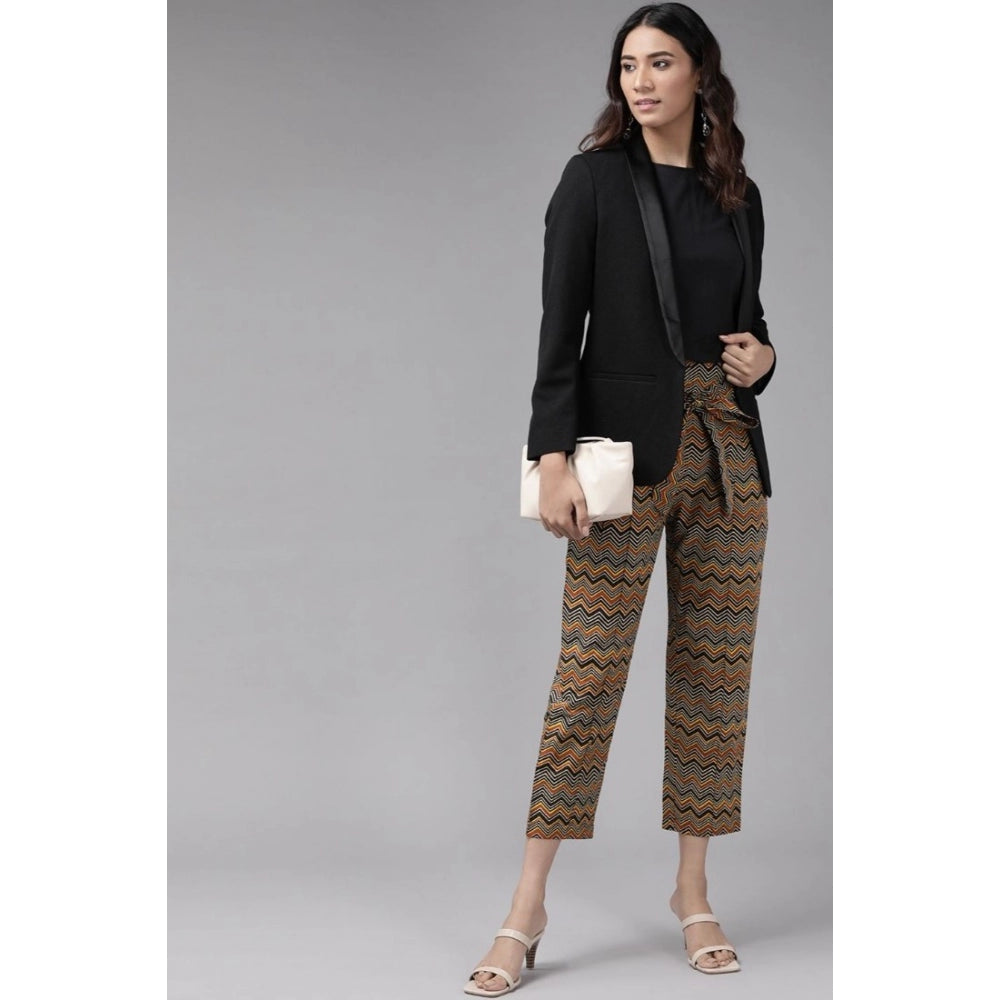 pkrkart Women's Casual Printed Cotton Trouser Pant (MultiColor)