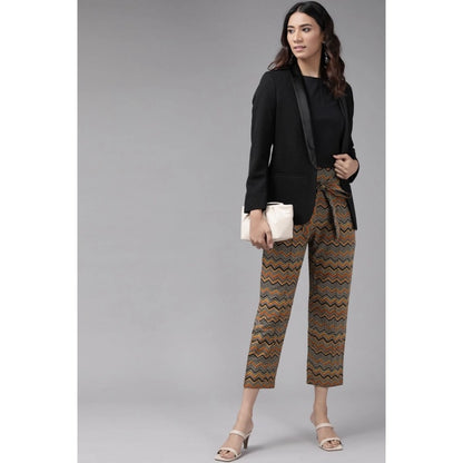 pkrkart Women's Casual Printed Cotton Trouser Pant (MultiColor)