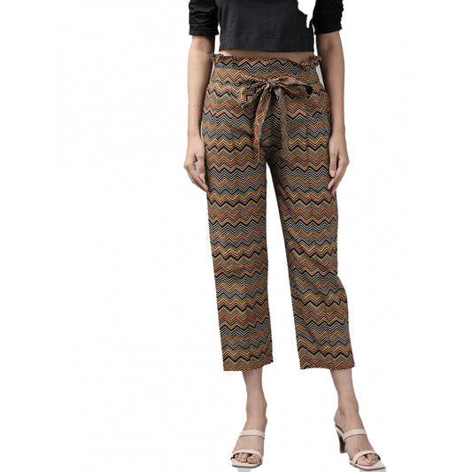 pkrkart Women's Casual Printed Cotton Trouser Pant (MultiColor)